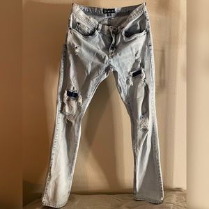 Empyre Verge Tapered Blue Skinny Jeans